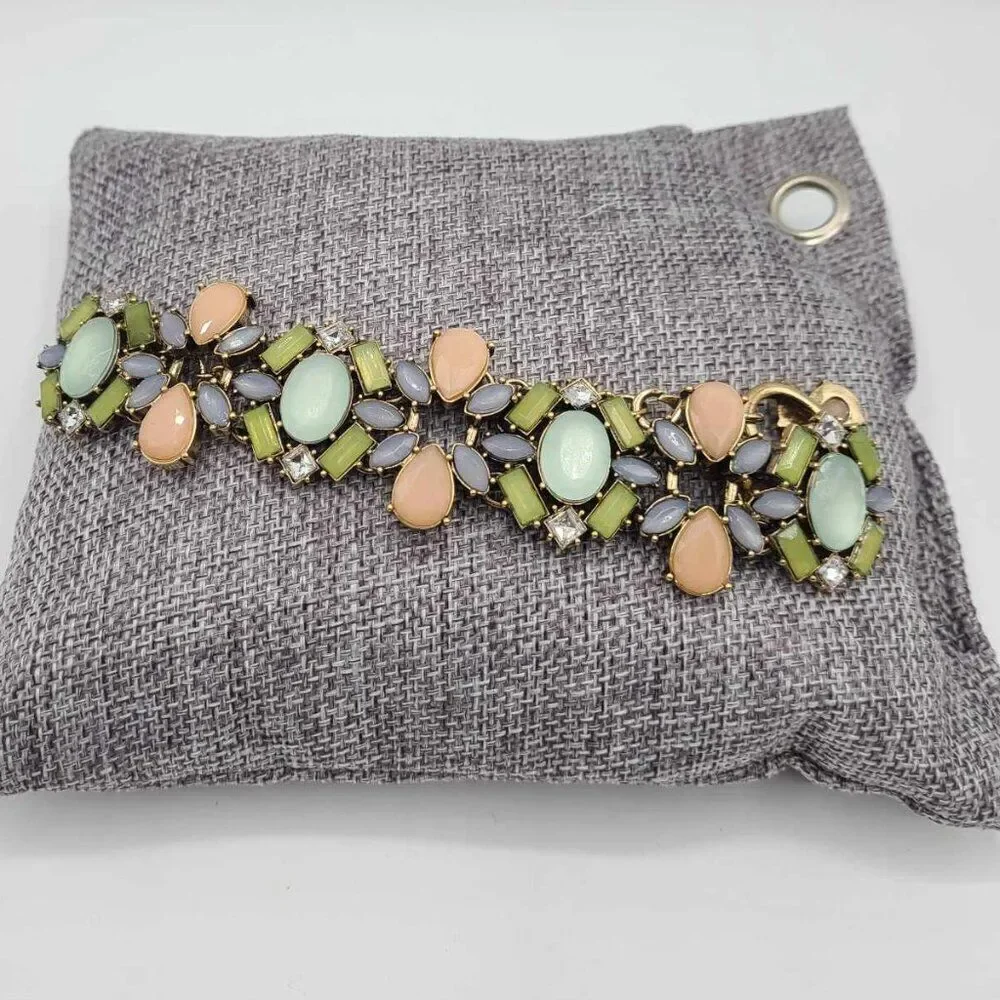 J Crew Factory Pastel Statement Bracelet NWOT!